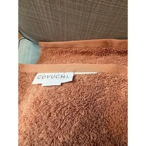 Coyuchi Organic Cotton Bath Sheet Terracotta Rust Made in Turkey